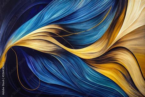 abstract blue and gold wallpaper